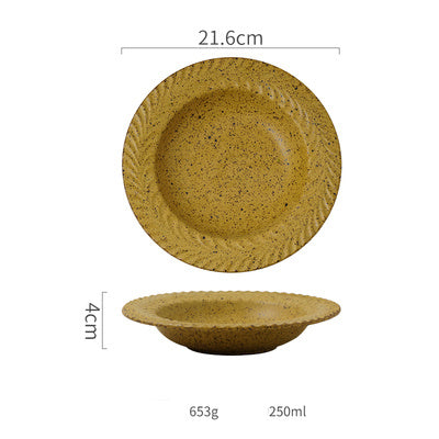 New Hot Selling Stoneware Nordic Creative Western Plate