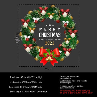 Decorative Stickers Jewelry Shop Layout Shopping Mall Christmas Garland