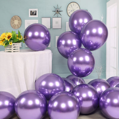 Metal Chrome Balloons Thick Latex Wedding Birthday Party Decoration Wedding Balloons Metal Balloons