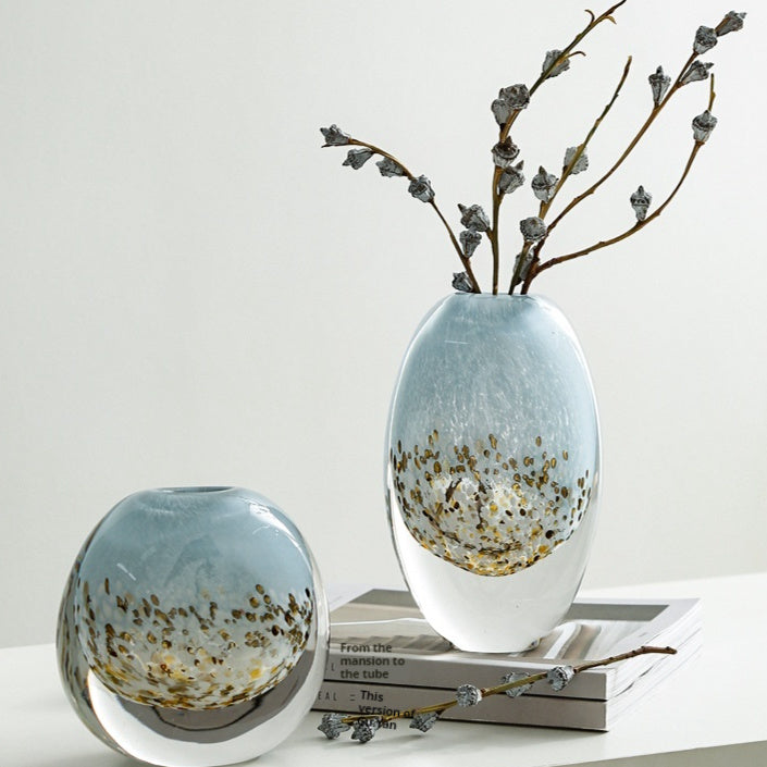 Modern Colored Glaze Vase High-end Hydroponic Flower Art Flower Vase