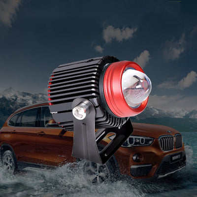 Small Steel Cannon LED Spotlight Motorcycle Lens Spotlight