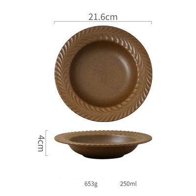 New Hot Selling Stoneware Nordic Creative Western Plate