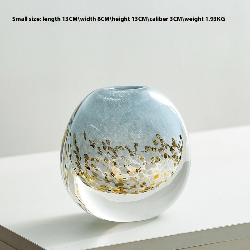 Modern Colored Glaze Vase High-end Hydroponic Flower Art Flower Vase