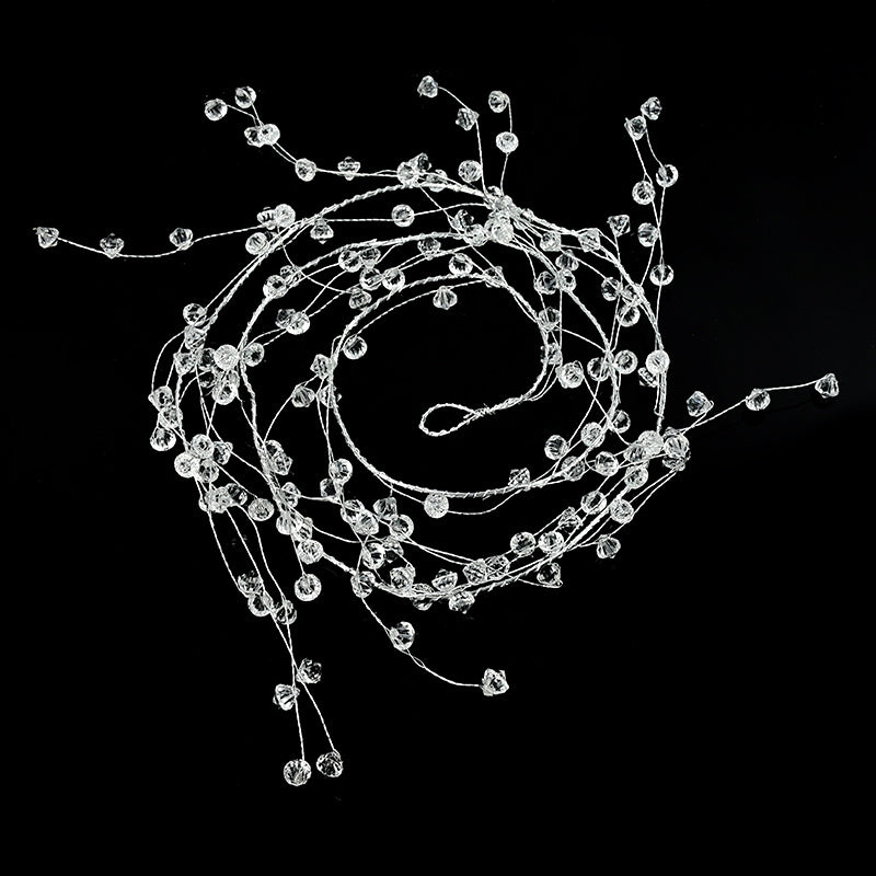 Acrylic Crystal Beads Garland Light String Accessories 100 120 150cm