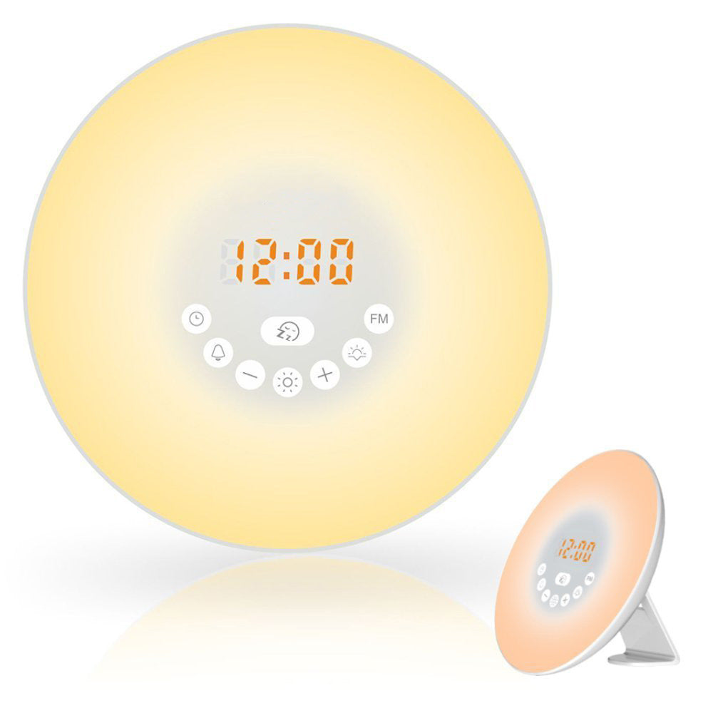 Sunrise Wake-up Light Clock Alarm Clock Wake-up Light Simulation Sunlight Wake-up Light LED Small Night Lamp Bedside Lamp