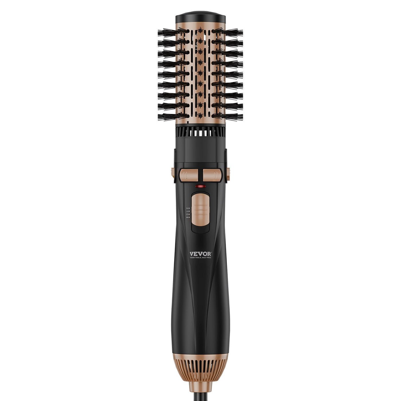 Rotating Hair Dryer Brush Hot Air Styling Brush With 3 Interchange Heads
