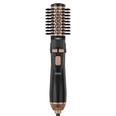Rotating Hair Dryer Brush Hot Air Styling Brush With 3 Interchange Heads