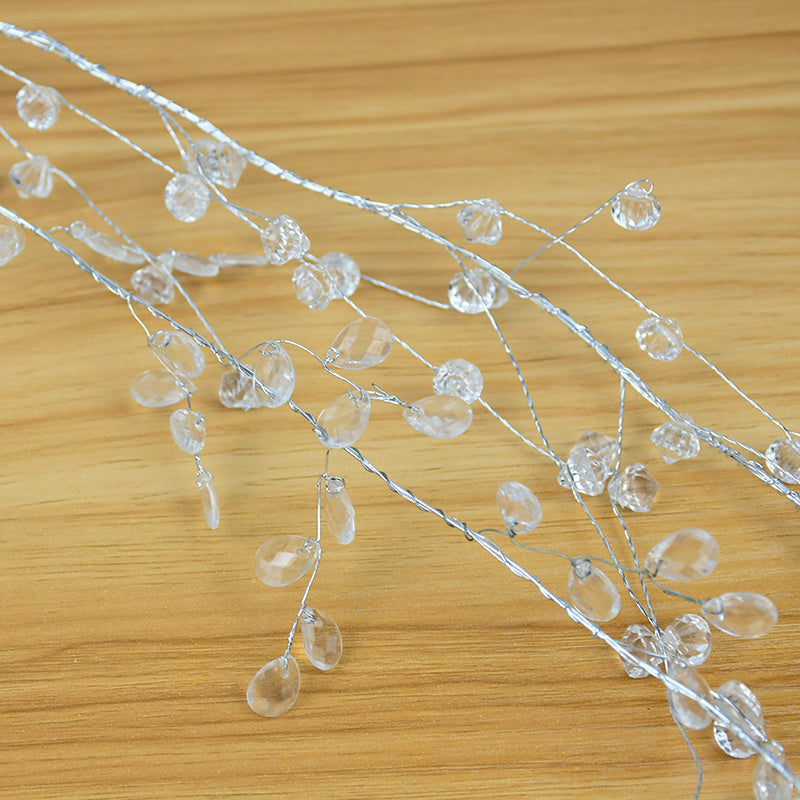 Acrylic Crystal Beads Garland Light String Accessories 100 120 150cm
