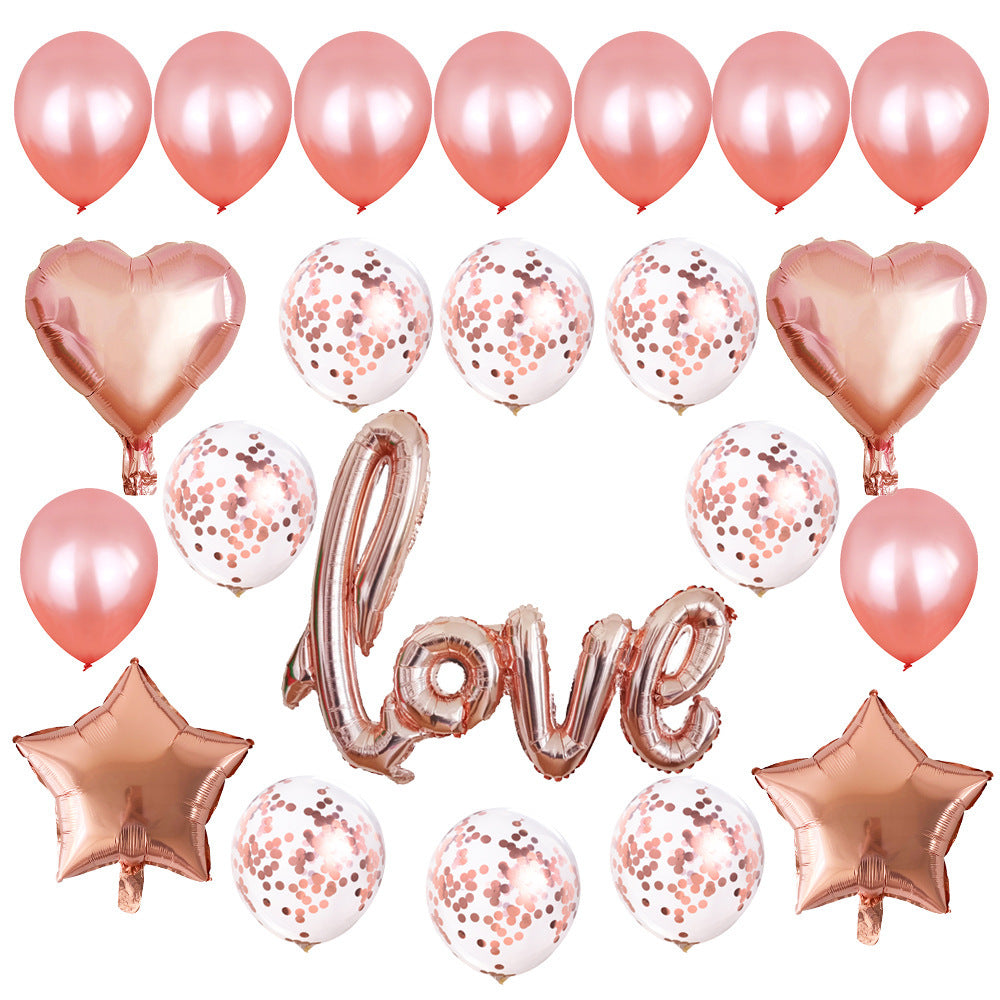 Valentine's Day Balloons Conjoined Love Wedding Decoration Balloons