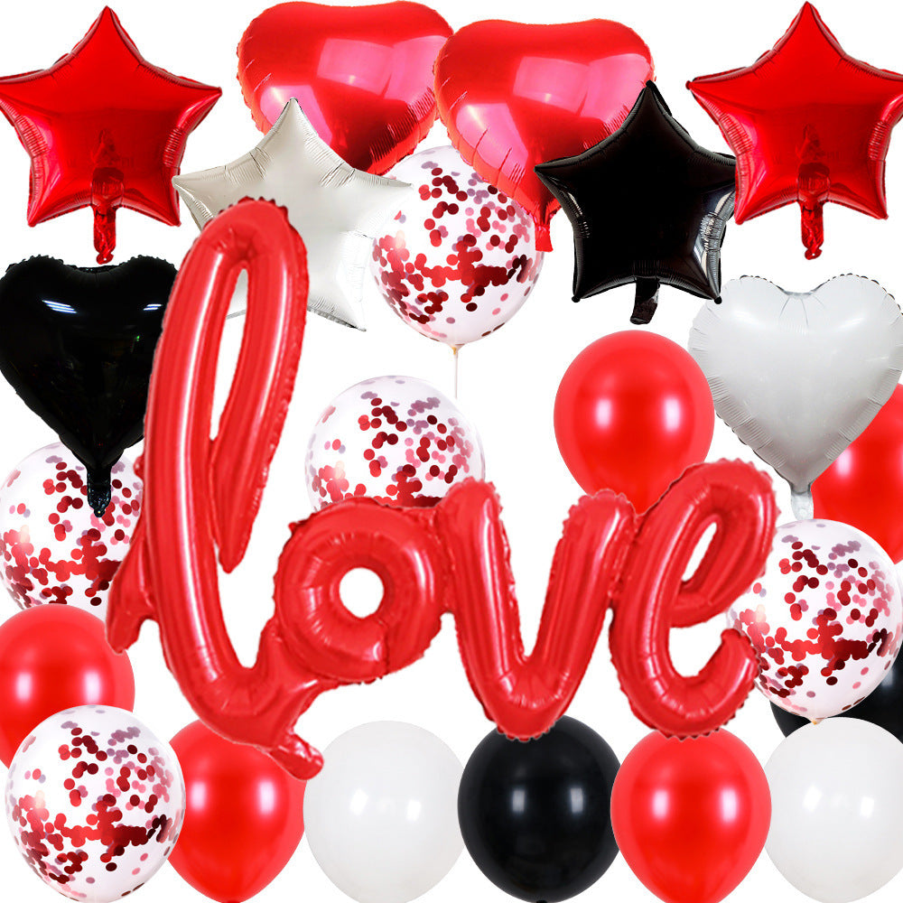 Valentine's Day Balloons Conjoined Love Wedding Decoration Balloons