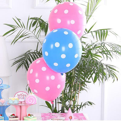 12pcs Ladybug Black Red White Spot Latex Balloons Wave Point Globos  Minnie Birthday Wedding Polka Dot Ballons Party Decor