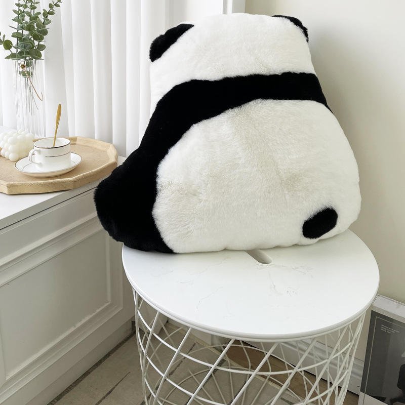 Cute Panda Back View Bedside Pillow Cushion