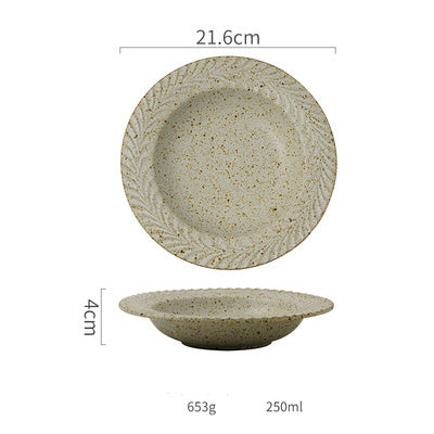 New Hot Selling Stoneware Nordic Creative Western Plate