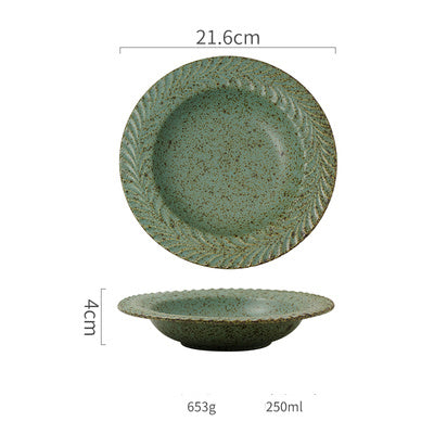 New Hot Selling Stoneware Nordic Creative Western Plate