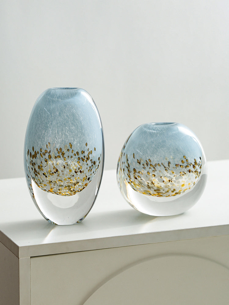 Modern Colored Glaze Vase High-end Hydroponic Flower Art Flower Vase