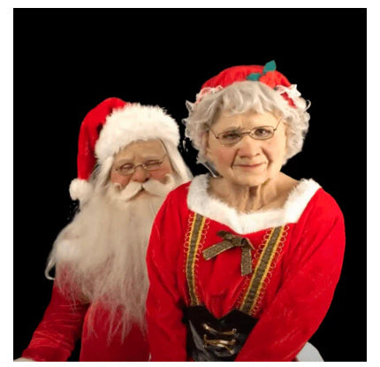 Santa Claus Wig Beard Mask Set