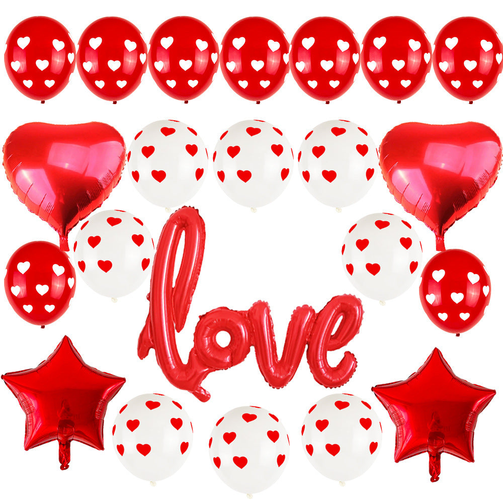 Valentine's Day Balloons Conjoined Love Wedding Decoration Balloons