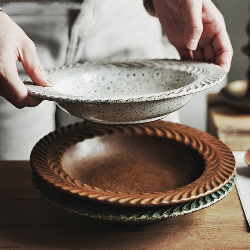 New Hot Selling Stoneware Nordic Creative Western Plate
